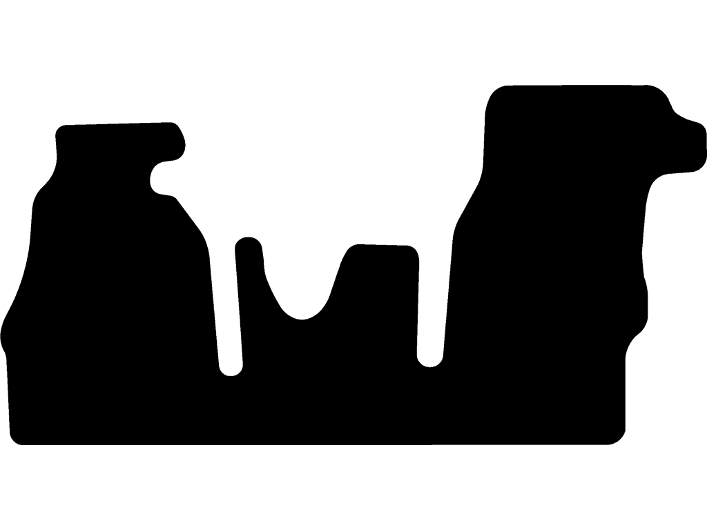 Dubbele passagiersbank