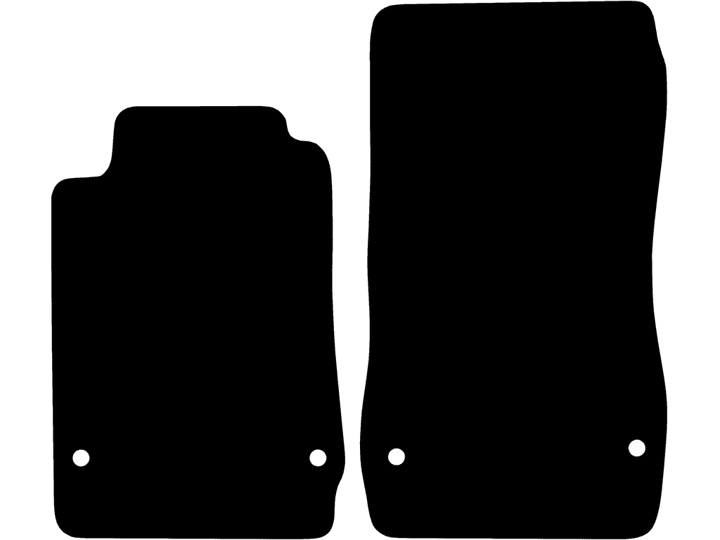 Dubbele bevestiging | Bestuurdersmat zonder flap | Variant 2