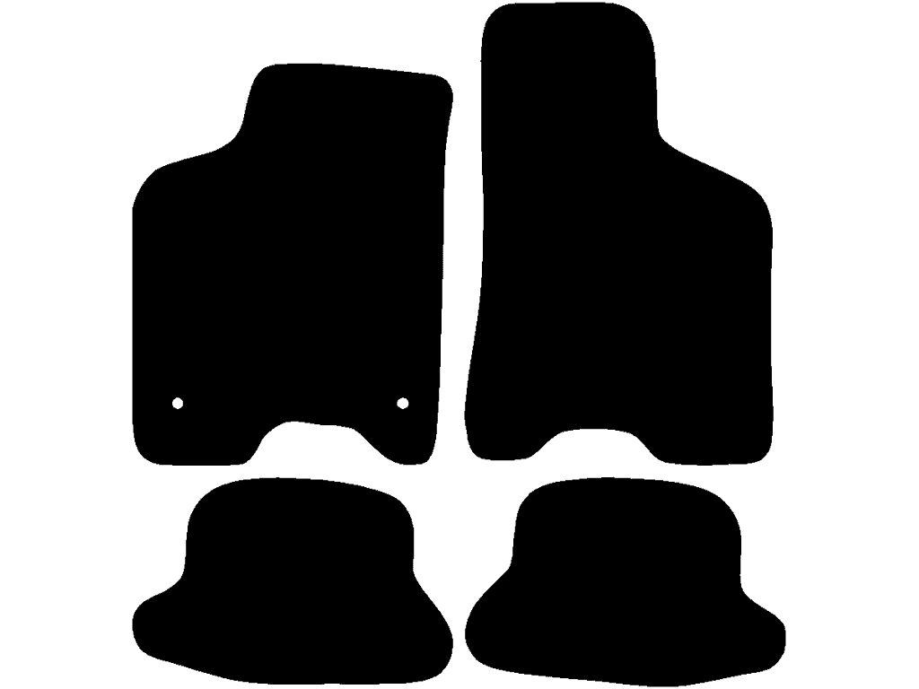 Bijrijder zonder bevestiging | Bevestigingssysteem: Clips (met ovaal oog) met schroef