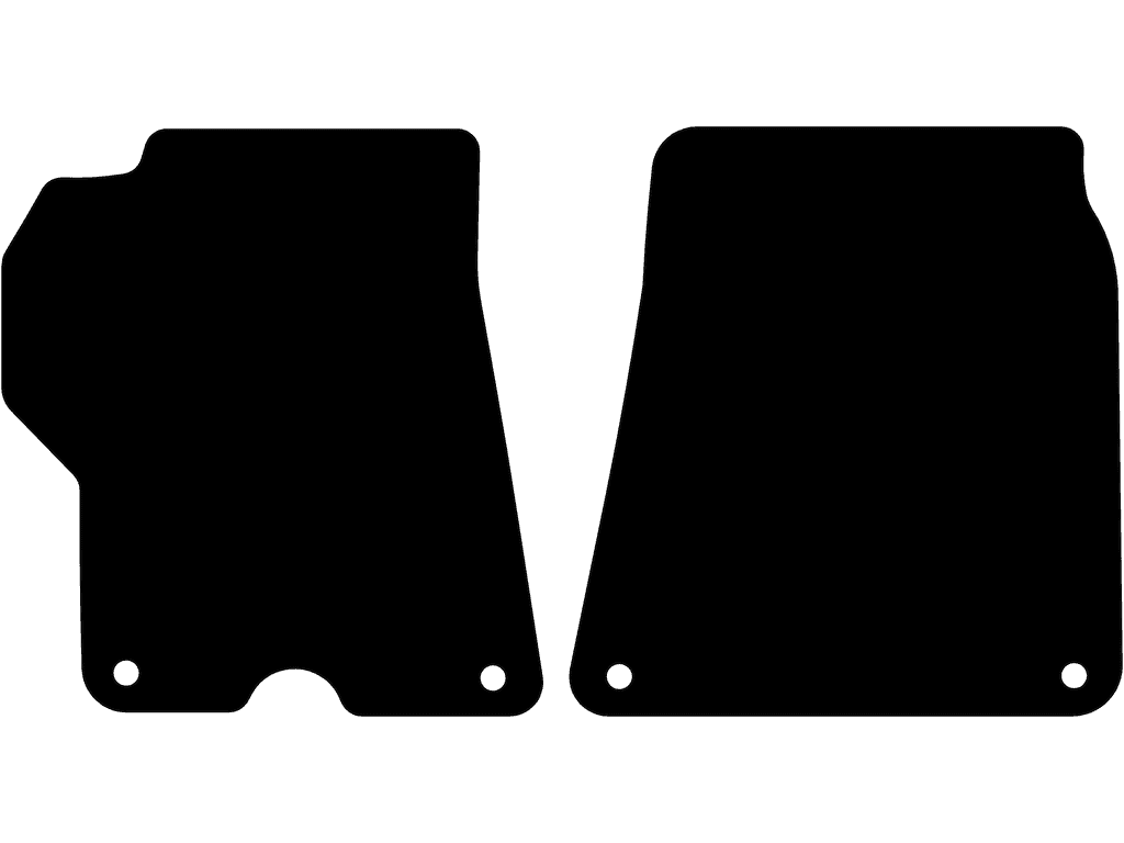 2-zits | Bevestigingssysteem: Clips (dicht)