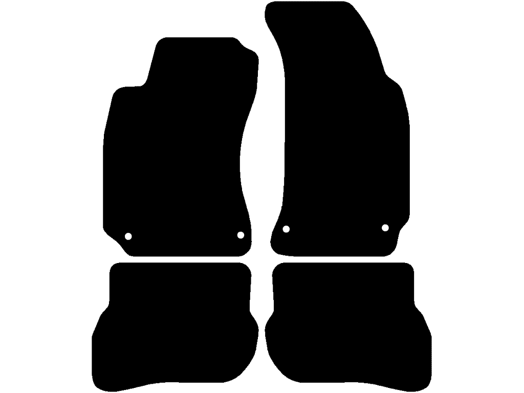 Sedan / Variant | Zonder bevestiging op de achtermatten | Bevestigingssysteem: Clips (met oog)