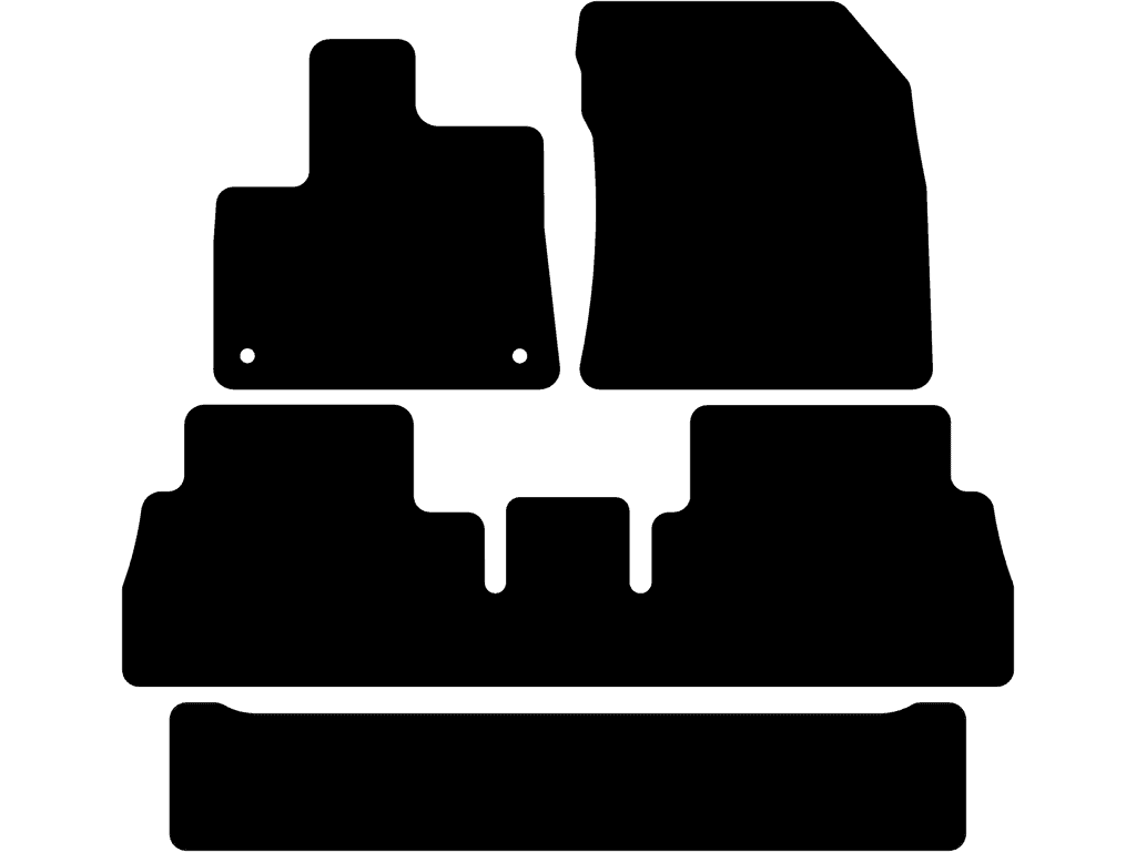 L2 | Variabele stoelen | 7-zits | Bevestigingssysteem: Clips (met ovaal oog)