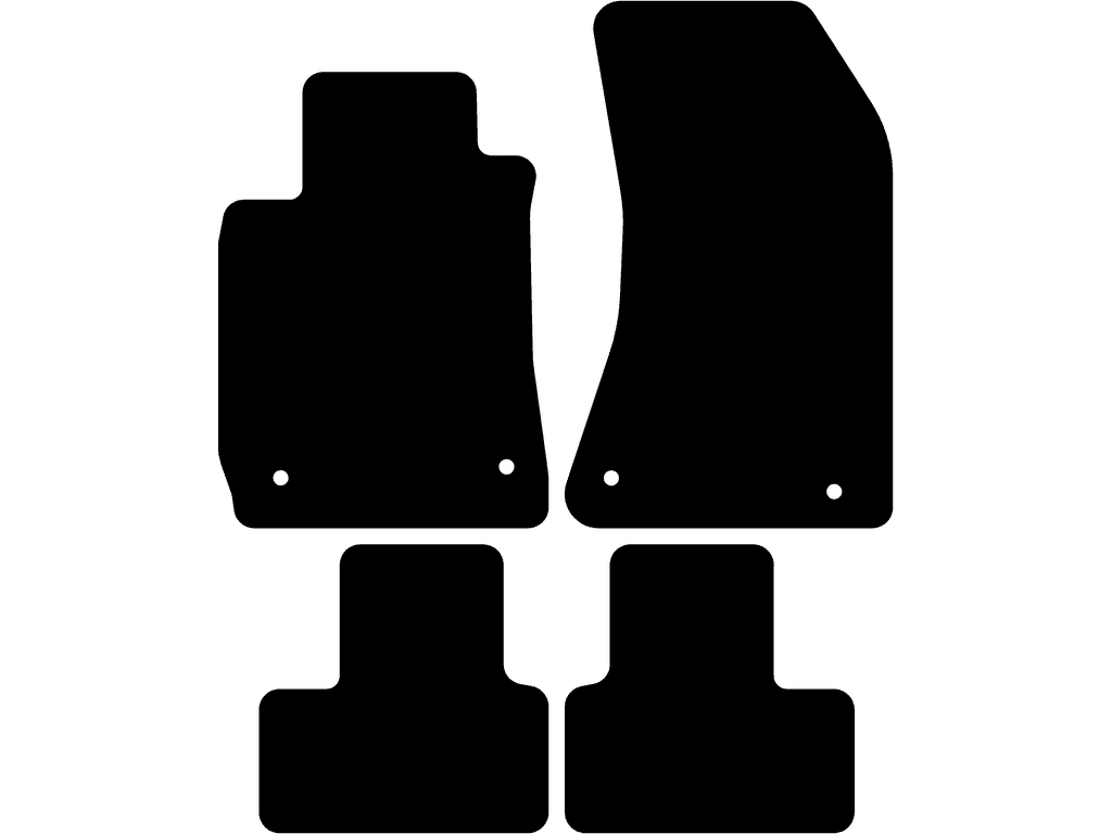 Bijrijder met bevestigingen | Bevestigingssysteem: Clips (dicht)