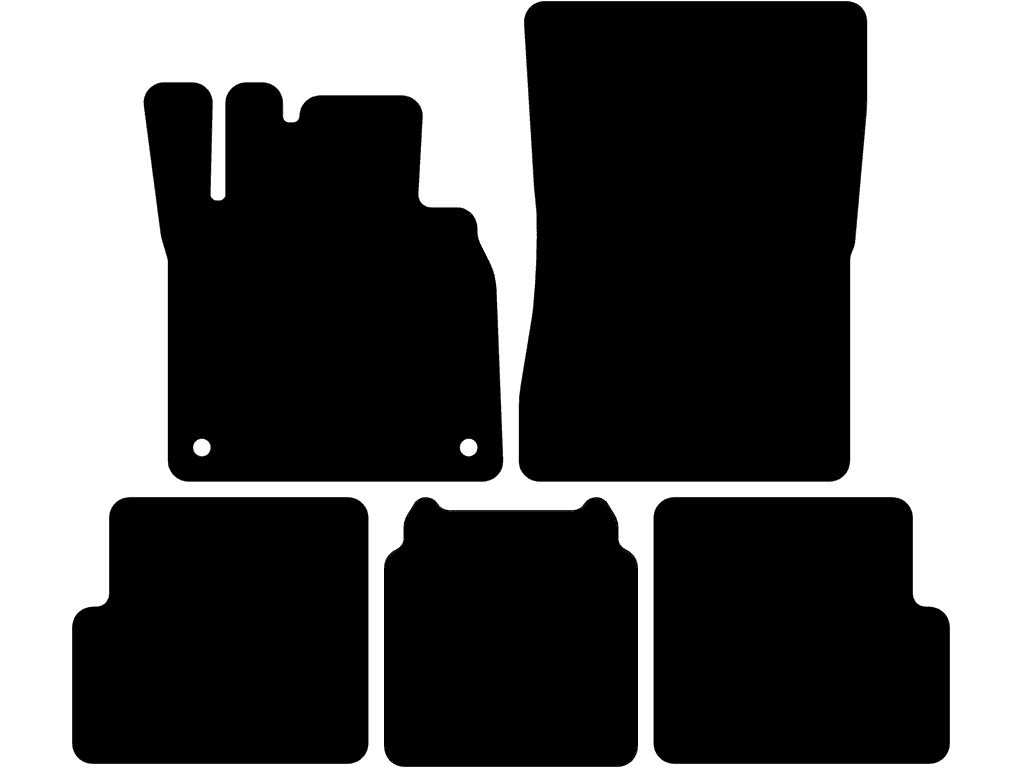 Achtermat zonder cupholder