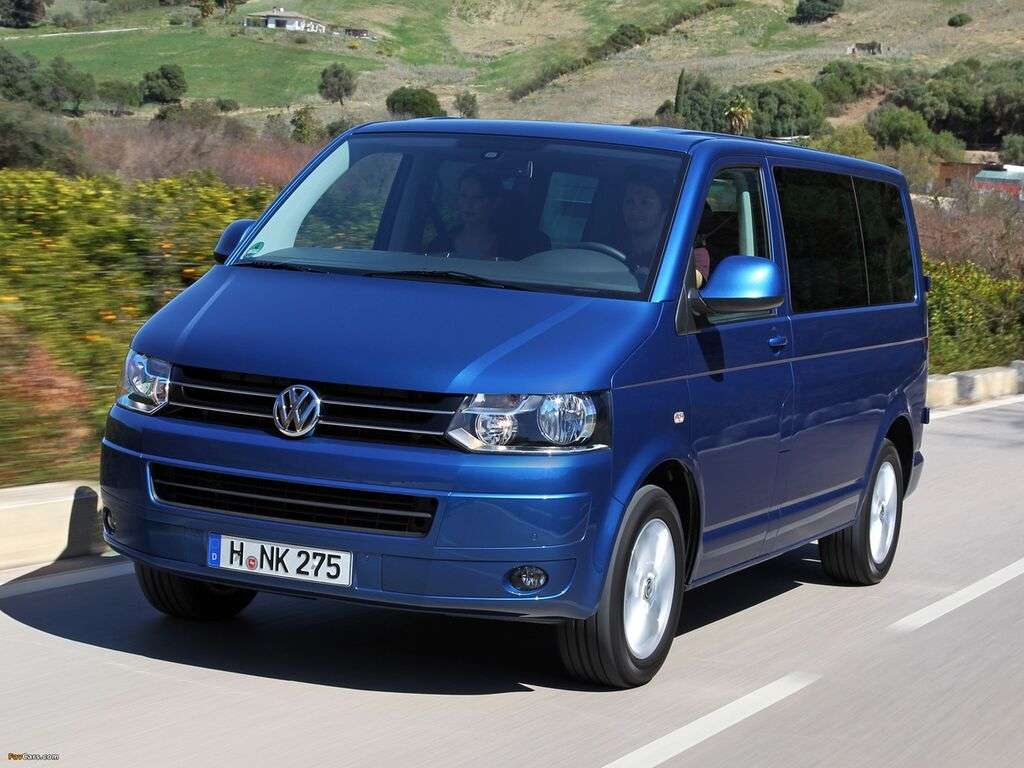 Automatten voor Volkswagen Transporter T5 Caravelle 2003 - 2015